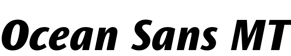 Ocean Sans MT Pro Extra Bold It Font Download Free